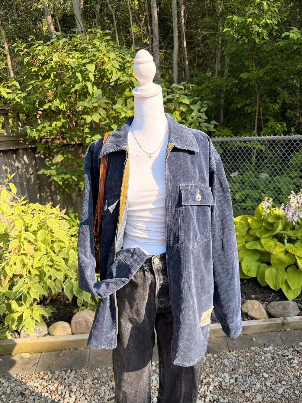 Vintage Replay Climate Device Navy Corduroy Workwear Jacket